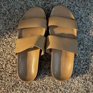 Madewell Light Brown Slide Sandals